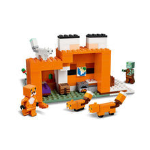 Carica l&#39;immagine nel visualizzatore di Gallery, LEGO Minecraft Il Capanno della Volpe, Mattoncini da Costruzione, Set con Zombie e Animali, Giochi per Bambino e Bambina da 8 Anni, Idee Regalo 21178