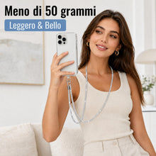 Carica l'immagine nel visualizzatore di Gallery, 2 Pezzi Cordino per Cellulare Design Scintillante con Strass Universale