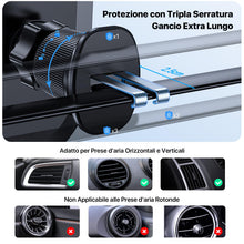 Carica l'immagine nel visualizzatore di Gallery, Miracase Porta Cellulare Auto [Nuovo Doppio Gancio in Acciaio] Supporto Telefono Auto Porta Telefono per Presa D'aria Compatibile con iPhone 16/15/14 Samsung Xiaomi e Altri Smartphones Series