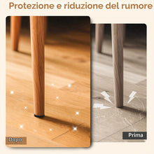Carica l'immagine nel visualizzatore di Gallery, moinkerin 96 Pezzi Feltrini Autoadesivi per Sedie Rotondi 20mm Feltrini per Mobili Pesanti 5mm Thick filtrini sotto la s