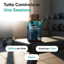 Carica l'immagine nel visualizzatore di Gallery, Creatina Monoidrata Vegana, 3000mg per Dose (per 3 Mesi), Uomini e Donne