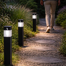 Carica l'immagine nel visualizzatore di Gallery, BEPER P207ILO030 Set 3 Lampade Solari Segnapassi da Giardino, Luci Solari LED da Esterno con Picchetto, Accensione Autom