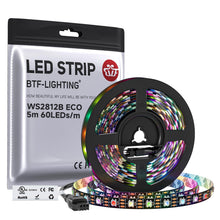 Carica l'immagine nel visualizzatore di Gallery, BTF-LIGHTING WS2812E Fili in lega ECO RGB 5050SMD Indirizzabile individualmente 5m 60Pixel/m Flessibile nero PCB Full Co