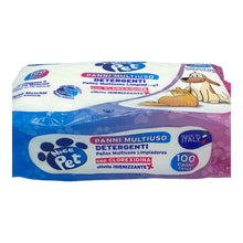 Carica l&#39;immagine nel visualizzatore di Gallery, Nice Pet Salviette IGIENIZZANTI Cani, Gatti con CLOREXIDINA - 100 Salviette - Proteggono Il PH Naturale - Profum al Muschio - Salvette Ideali per l&#39;igiene Manto di Cani e Gatti | Salviette Cane
