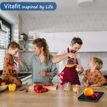 Carica l&#39;immagine nel visualizzatore di Gallery, Vitafit 15kg Bilancia da Cucina Digitale, Bilancia Alimentare Elettronica Multifunzione in Grammi e Once, Graduazione Precisa 1g/0.1oz, Batterie Incluse, Nero