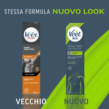 Carica l'immagine nel visualizzatore di Gallery, Veet Men Crema Depilatoria Uomo Petto e Corpo per Pelli Normali, Dermatologicamente Testata, Efficace Dopo 5 Minuti, 400