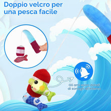 Carica l'immagine nel visualizzatore di Gallery, Gioco Pesca Magnetico per Bambini – Set Morbido in Tessuto con 15 Pesci e Secchielli, Giocattolo Educativo Montessori 1-