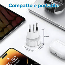 Carica l'immagine nel visualizzatore di Gallery, Confezione da 3 adattatori da viaggio, adattatore da DE alla Svizzera/adattatore da viaggio da UE alla Svizzera/adattato