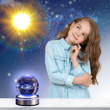 Carica l'immagine nel visualizzatore di Gallery, mumisuto Sfera di Cristallo 3D, Sfera di Cristallo 3D Sistema Solare, luce notturna 3d con sfera di cristallo con LED Li