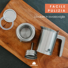 Carica l'immagine nel visualizzatore di Gallery, Groenenberg Moka induzione 4 Tazze (200 ml) | Caffettiera induzione (Acciaio Inox) | Moka con Guarnizione di ricambio &amp; istruzioni