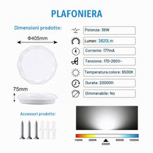 Carica l'immagine nel visualizzatore di Gallery, EXTRASTAR LED Plafoniera (36)