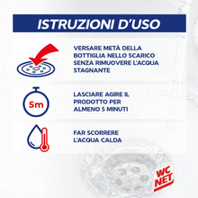 Carica l'immagine nel visualizzatore di Gallery, Wc Net Professional Turbo, Disgorgante Gel per Scarichi, 500 ml