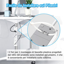 Carica l'immagine nel visualizzatore di Gallery, TOPREK Ciabatta Multipresa Elettrica con 4 Prese e 2 USB A 2 USB C, 2M Cavo