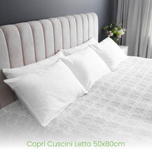 Carica l'immagine nel visualizzatore di Gallery, Copricuscino Impermeabile 50x80 cm – Copri Cuscino Antiacaro Anallergico Tre Strati Con Zip – 2 Pezzi Copricuscini – Cop