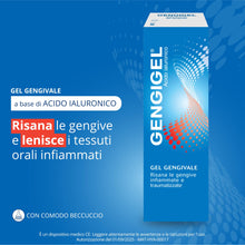 Carica l'immagine nel visualizzatore di Gallery, Gengigel Gel Acido Ialuronico, Trattamento Gengive Infiammate, 20 ml
