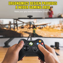 Carica l&#39;immagine nel visualizzatore di Gallery, Controller per PC Xbox 360, Game Controller per Xbox 360, Wired Controller Compatibile per Xbox 360/Xbox 360 Slim, USB Wired Controller Joystick Compatibile per PC(Windows 7/8 / 8.1/10 / XP/Vista)