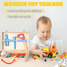 Carica l&#39;immagine nel visualizzatore di Gallery, Vanplay Gioco Bambino 3 Anni Cassetta Attrezzi Bambini Giochi in Legno Attrezzi Giocattolo Giochi Educativi Giocattoli Bambino 3 4 5 Anni Regalo (53 Pezzi)