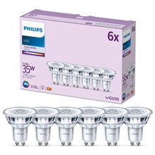 Carica l'immagine nel visualizzatore di Gallery, Philips Faretto LED GU10, Confezione da 6