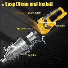 Carica l'immagine nel visualizzatore di Gallery, EagerMinds Potente aspirapolvere a mano senza fili per Makita 18 V Batteria, 10000Pa, aspirapolvere da tavolo con filtro HEPA lavabile, per peli di animali, cucina, ufficio, auto, casa (senza