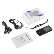 Carica l'immagine nel visualizzatore di Gallery, Lettore MP3 Bluetooth, 32GB Lettore MP4 Portatile HiFi Lossless Sound, MP3 Player Musicale Lettore con radio FM/Registratore Vocale/Video/E-Book, Suppota TF Fino a 128G (Cuffie Incluse)