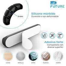 Carica l'immagine nel visualizzatore di Gallery, LAC FUTURE Ferma Cavi da Scrivania 3 Pz - Cable Management Clip per USB e Ricarica - Fermacavi Adesivi | Organizer Cavi 