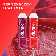 Carica l'immagine nel visualizzatore di Gallery, Durex Strawberry, Lubrificante Sessuale Intimo, Gel Lubrificante a Base d'Acqua Adatto per Rapporti Intimi e Preliminari, Gusto Fragola, 50ml
