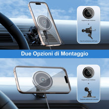 Carica l'immagine nel visualizzatore di Gallery, Caricabatterie Wireless Magnetico per Auto, 15W MANKIW Ricarica Wireless Auto Compatibile con iPhone 17/16/15/14/13/12,M