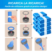 Carica l'immagine nel visualizzatore di Gallery, 8 Ricariche Mangiapannolini 8 Metri Profumate Anti-Odore