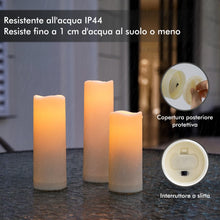 Carica l'immagine nel visualizzatore di Gallery, Fanna 12 Candele a LED Resistenti all'acqua con 2 Telecomandi, Candele Finte con Timer per Chiese e Matrimoni, Uso Ester