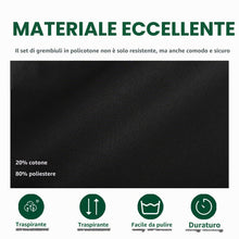 Carica l'immagine nel visualizzatore di Gallery, 3 Pezzi Nero Grembiule, Regolabili Cuoco Grembiule con 3 Tasche per Donna Uomo, Professionale Lavoro Grembiule per Cucin