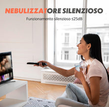 Carica l'immagine nel visualizzatore di Gallery, Aerosol Portatile Silenzioso, Macchina Aerosol per Adulti e Bambini, Ricaricabile Aerosol Portatile con 2 Maschere e Boccaglio, 2 Modalità Regolabili, Apparecchio Aerosol per Viaggi e Uso Domestico