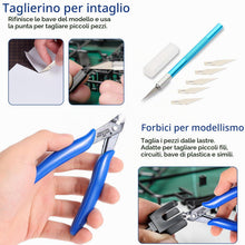 Carica l'immagine nel visualizzatore di Gallery, 10PCS Gundam Model Modello Building Tools Kit, Set di Strumenti di Base per il Modellismo, Set di Costruzione per Hobby,