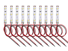 Carica l'immagine nel visualizzatore di Gallery, HUAZIZ 10 pz Precablato Bianco Caldo Striscia Led 3528 SMD LED Luce Autoadesiva 12 V ~ 18 V 20 CM per il modello treno l