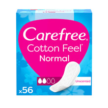 Carica l'immagine nel visualizzatore di Gallery, Carefree Salvaslip Cotton Feel Normal, 100% traspiranti, 56 salvaslip