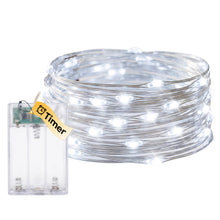 Carica l'immagine nel visualizzatore di Gallery, Stringa Luci di Natale a Batteria, 5M 50 LED Lucine a Fili di Rame