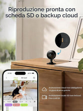 Carica l'immagine nel visualizzatore di Gallery, GNCC GC3 Videocamera Sorveglianza Interno WiFi 1080P Fissa, 2.4GHz, Plug-in