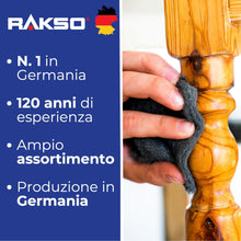 Carica l'immagine nel visualizzatore di Gallery, RAKSO Lana d'acciaio, lucidatura fai da te e tamponi abrasivi, fini, medi, grossolani, 3 tamponi, spugne abrasive per le