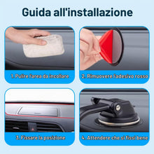 Carica l'immagine nel visualizzatore di Gallery, 2 pezzi Piastre di fissaggio adesive per cruscotto, 80 mm Ventosa autoadesiva Piastra adattatore, Adatto per supporto di