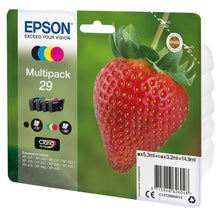 Carica l&#39;immagine nel visualizzatore di Gallery, Epson Fragola Claria Home Serie 29, Cartucce per Stampante Getto d&#39;Inchiostro, Multipack 4 Colori, Nero, Ciano, Magenta, Giallo, Formato Standard, Stampe Basso Costo fino 180 Pagine