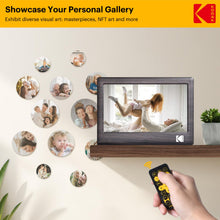 Carica l'immagine nel visualizzatore di Gallery, KODAK 7 pollici Cornice Digitale, cornice elettronica, schermo IPS, foto/musica/lettore video, calendario/allarme, supporto USB o scheda SD, rotazione automatica, con telecomando