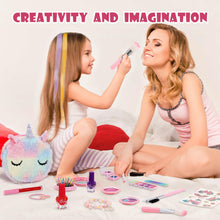 Carica l&#39;immagine nel visualizzatore di Gallery, Anpro Trucchi Bambina Set, 41 Pezzi Set di Trucchi per Bambini e Bambine, per ragazze, Giocattoli, Halloween, Natale, Regalo di Compleanno per Ragazze 4, 5, 6, 7, 8, 9, 10 anni