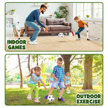 Carica l'immagine nel visualizzatore di Gallery, Dreamon Set di 2 Porte da Calcio per Bambini con Palla e Pompa, Porta da Calcio da Giardino Giocattolo Sportivo per Este