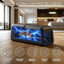 Carica l'immagine nel visualizzatore di Gallery, Trappola per Topi Elettrica Potente Tensione Trappole Elettriche per Topi e Ratti per Casa Trappolino Elettrico Riutiliz