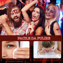 Carica l'immagine nel visualizzatore di Gallery, 8 pcs Kit per Trucchi Halloween Make Up, Finto Che Fa Cicatrice Artificiale