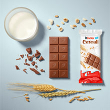 Carica l&#39;immagine nel visualizzatore di Gallery, Kinder Cereali, 9 Tavolette di Cioccolato Puro Cacao, Snack Dolce Ripieno al Latte e 5 Cereali Soffiati e Tostati, 211.5 gr
