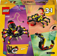 Carica l'immagine nel visualizzatore di Gallery, LEGO Creator 3 in 1 Animali selvatici: ragno trasformista 31159