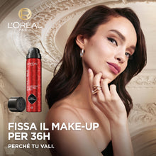 Carica l'immagine nel visualizzatore di Gallery, L'Oréal Paris, Spray Fissante per il Make-Up, No Transfer, Ad Asciugatura Rapida, Tenuta Fino a 36H, A Prova di Sudore e Umidità, Infaillible 3-Second Face Setting Mist, 75 ml
