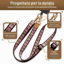 Carica l'immagine nel visualizzatore di Gallery, Cordino per Cellulare Universale con Patch, Laccio per Cellulare Regolabile da Collo e Tracolla, Cordoncino Telefono con