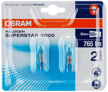 Carica l'immagine nel visualizzatore di Gallery, Osram Lampada Alogena, GY6.35, 35 watts, Trasparente, 2 Unità