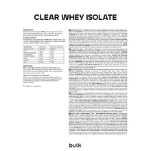 Carica l'immagine nel visualizzatore di Gallery, Bulk Clear Whey Isolate, Tè Freddo alla Pesca
